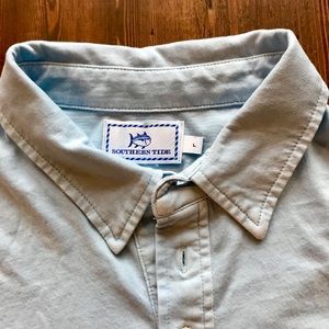 ⭐️New w/o Tags l⭐️ Southern Tide Island Rd Polo - Sky Blue